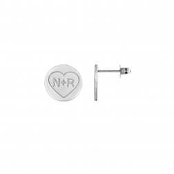Couples Initial Earrings (10mm)