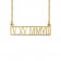 Roman Numeral Date Bar Necklace 8x25mm