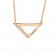Curved Triangle Bar Name Necklace 28x14mm