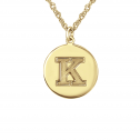 Personalized Kids Disc Pendant 14 mm Personalized Jewelry