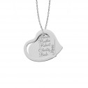 Mother's Heart Pendant 26 mm Personalized Jewelry