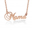 Rose Cursive Name Necklace 11.5x36mm Personalized Jewelry