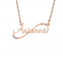 Diamond Accent Personalized Name Necklace